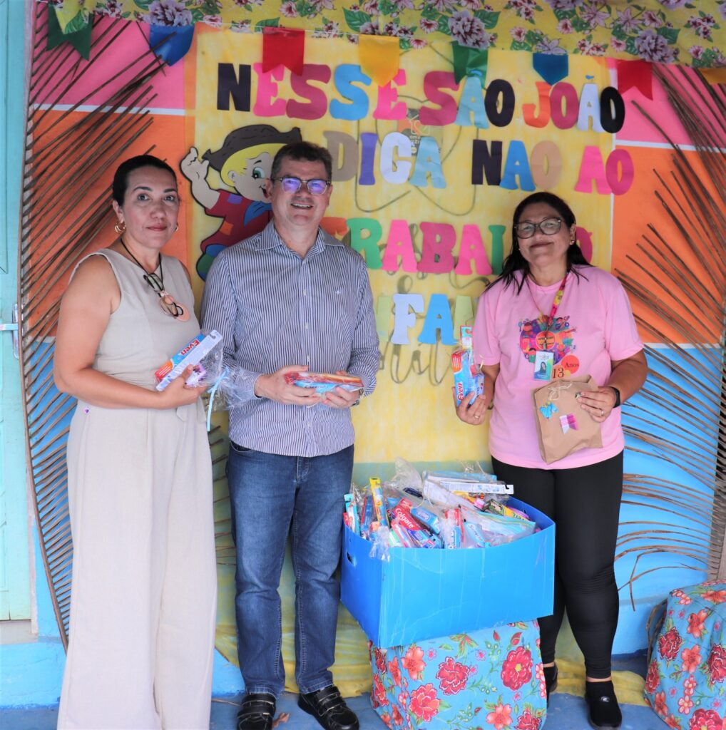 São João Solidário da Funpec doa 120 kits de higiene pessoal